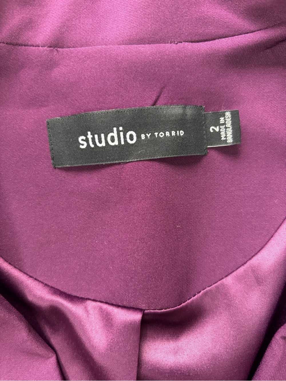 torrid Plum Purple Single-Button Blazer - Picture 4 of 13